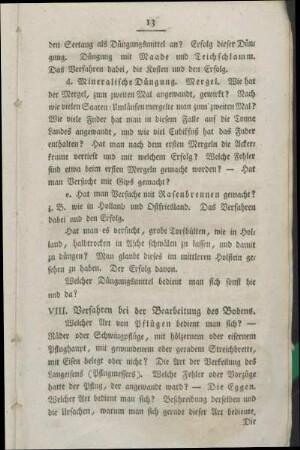 VIII. Verfahren bei der Bearbeitung des Bodens.