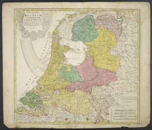 Septem Provinciae seu Belgium Foederatum : quod generaliter Hollandia audit, speciali mappa delineatum, adhibitis in auxilium observationibus astronomicis nec non mensurationibus Snellii, Muschenbrokii etc.