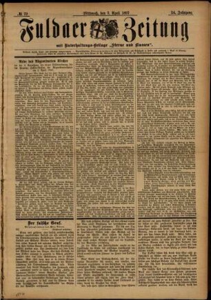 Ausgabe vom Mittwoch, den 07. April 1897.