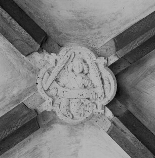 Schlußstein mit Engel als Evangelistensymbol
