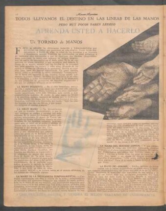 La mano del sentido comun