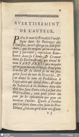 Avertissement De L'Auteur