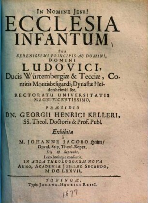 Ecclesia Infantum