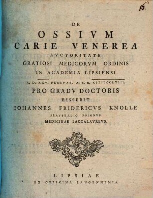 De ossium carie venerea [disp. inaug.]