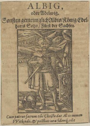 Bildnis von Albig, Fürst von Sachsen
