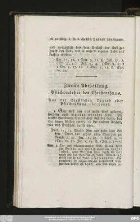 Von der christlichen Tugend oder Pflichtübung überhaupt.