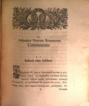 De auctionibus veterum Romanorum commentatio