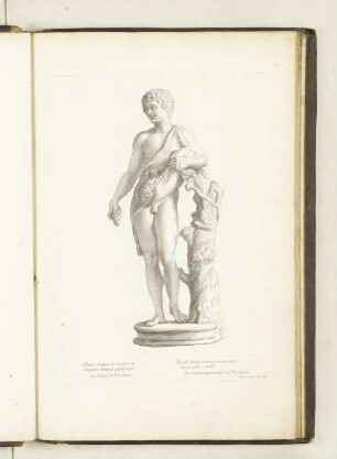 Statue antique de marbre, de Bacchus haute de 4pieds 2 po. au Palais des Thuilleries.