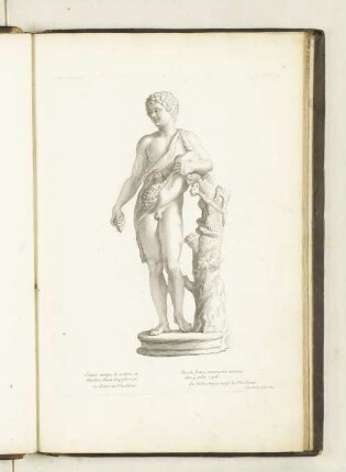 Statue antique de marbre, de Bacchus haute de 4pieds 2 po. au Palais des Thuilleries.