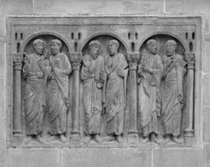 Aposteltafel: Petrus, Johannes, Bartholomäus, Jakobus der Jüngere?, Simon und Judas