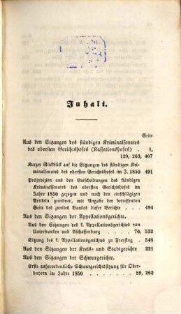 Sitzungsberichte der bayerischen Strafgerichte : mit Verweisungen auf die übrigen deutschen StPO, 2. 1850