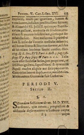 533-543, Sectio II § 1 - 8