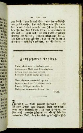 Funfzehntes Kapitel. Eheu!