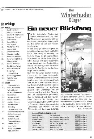 Ein neuer Blickfang