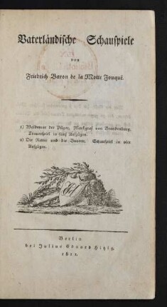 Vaterländische Schauspiele