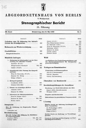 Nr. 8 (51), 22. Mai 1969