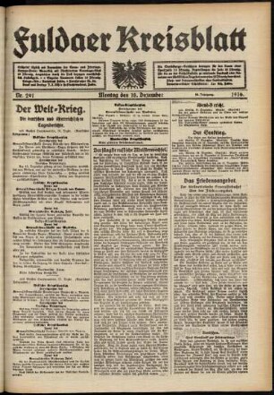 Ausgabe vom Montag, den 18. Dezember 1916.