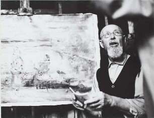 Laszlo Hollo in seinem Atelier in Debrecen