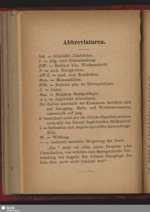 Abbreviaturen