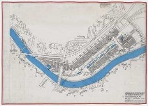 Verkehrsmuseum (nicht realisiert) – Variante V, Strukturvorschlag: Lageplan