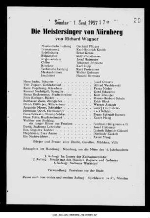 Die Meistersinger von Nürnberg
