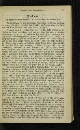 Nachwort : über die Judenmission