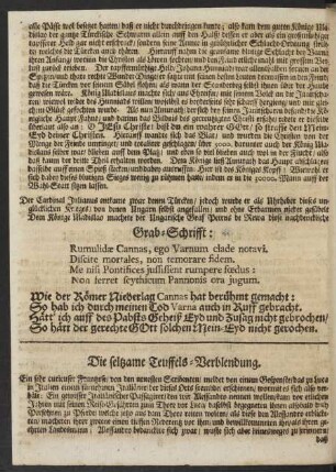 Die seltzame Teuffels-Verblendung.