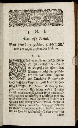 Das erste Capitel. - Das sechzehende Capitel.