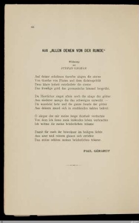 Auf deiner erhobnen theorbe singen die sterne