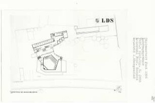 Landtagsgebäude (Diplomarbeit bei Bernhard Hermkes): Grundriss 2. Obergeschoss 1:200