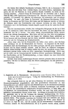 589-592, V. Besprechungen