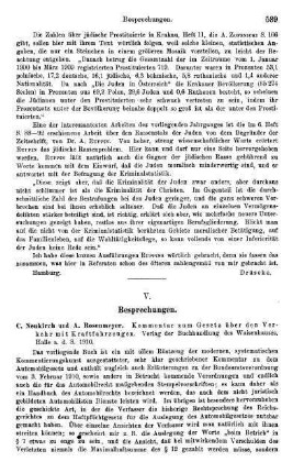 589-592, V. Besprechungen