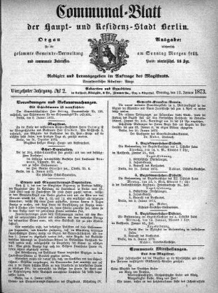 1873,2: No. 2, 12. Januar 1873