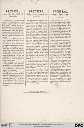 Architas, Sénèque et Seusippe