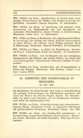 34. Arbeiten der Kiami-Familie in Hiroshima. Nr. 878-882