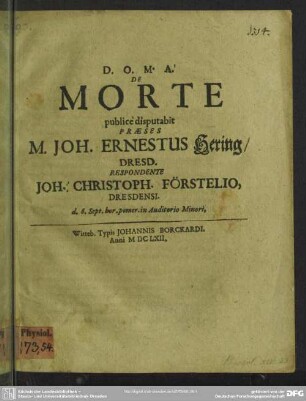 De morte