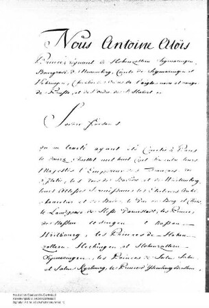Rheinbundakte (Note Hohenzollern-Sigmaringens)