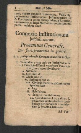 Connexio Institutionum Justinianearum.