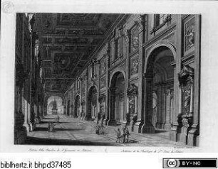 Verschiedene Ansichten Roms und Umgebung, Interno della Basilica di S.Giovanni in Laterano; (Taf. 4[6])