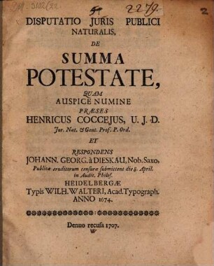 Disp. iur. publ. nat. de summa potestate