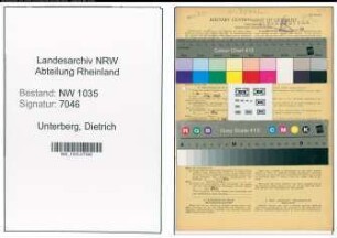 Entnazifizierung Dietrich Unterberg , geb. 16.05.1894 (Schreiner)