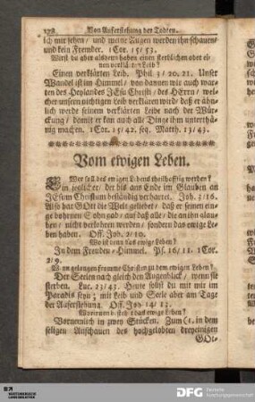 Vom ewigen Leben.