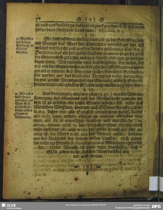 §. 78. 4.) Wir sollen dafür sorgen, wie allein das Wort Gottes die Richtschnur unsers Glaubens bleiben möge