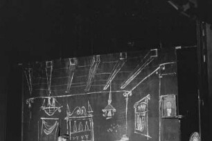 Szenenbilder aus "Schule der Diktatoren", Komödie von Erich Kästner. Münchner Gastspiel im Hebbel-Theater Berlin 1957
