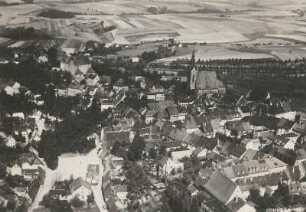 Leisnig. Ortsaufnahme. Luftbild