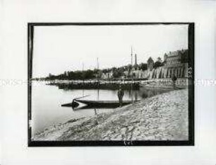 Blick auf die Stadt Tangermünde vom Tanger aus
