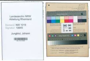 Entnazifizierung Johann Jungblut , geb. 06.11.1903 (Kaufmann)