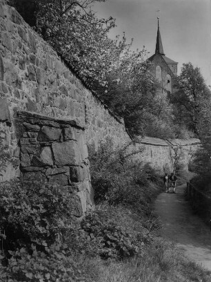 Bautzen. Blick auf den Osterweg