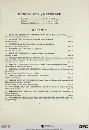 Keramik (Nr. 1-30)