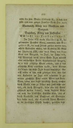 Theodorich, Koenig von Neustrien und Burgund. Dagobert, Koenig von Austrasien